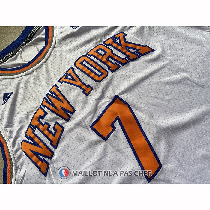 Maillot New York Knicks Carmelo Anthony NO 7 Blanc